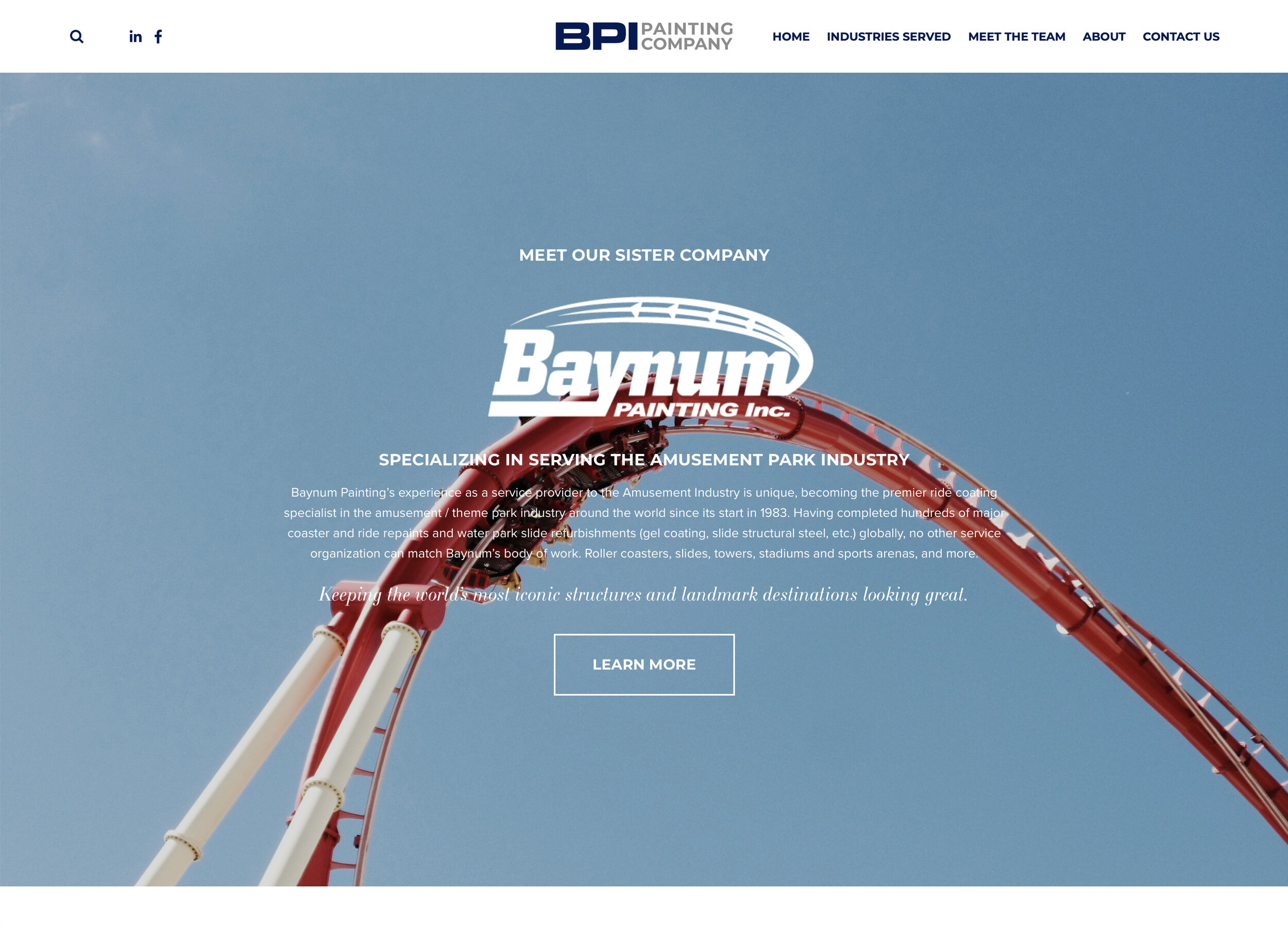 baynum painting website