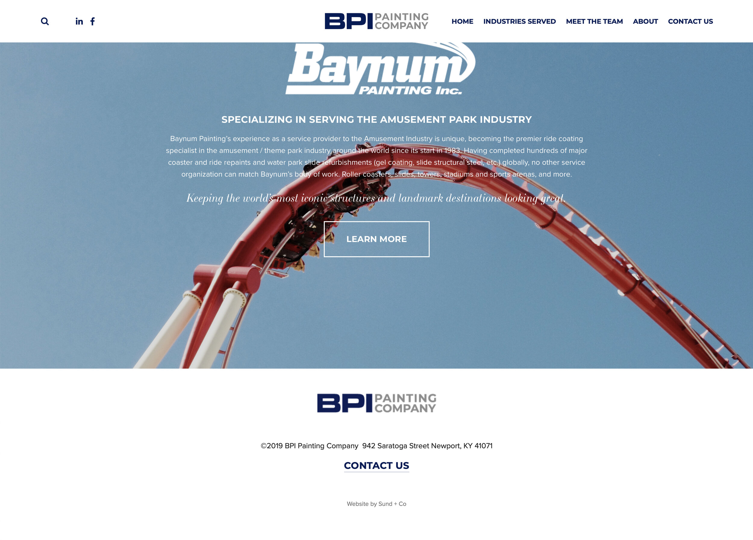 baynum painting website