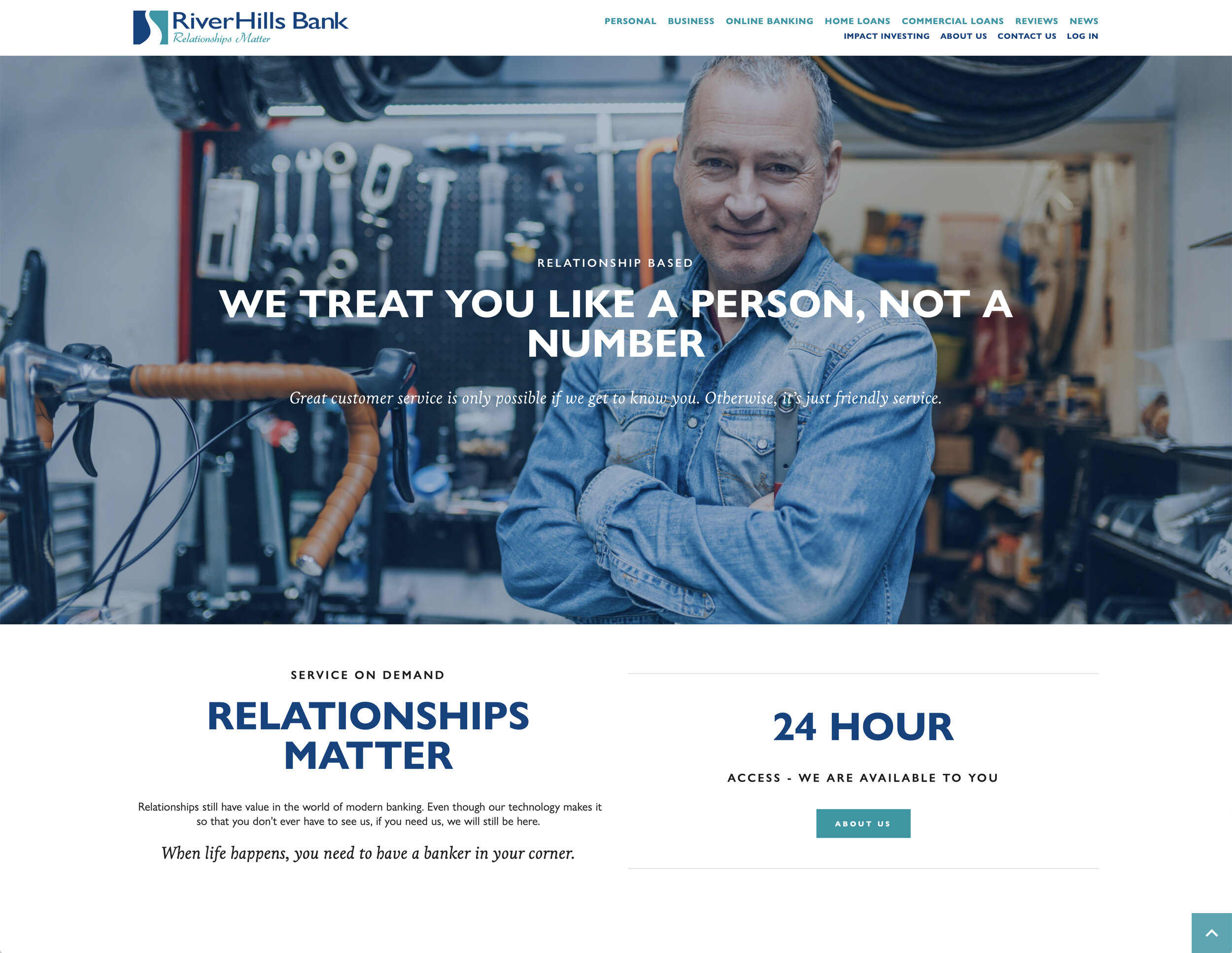 riverhills bank website