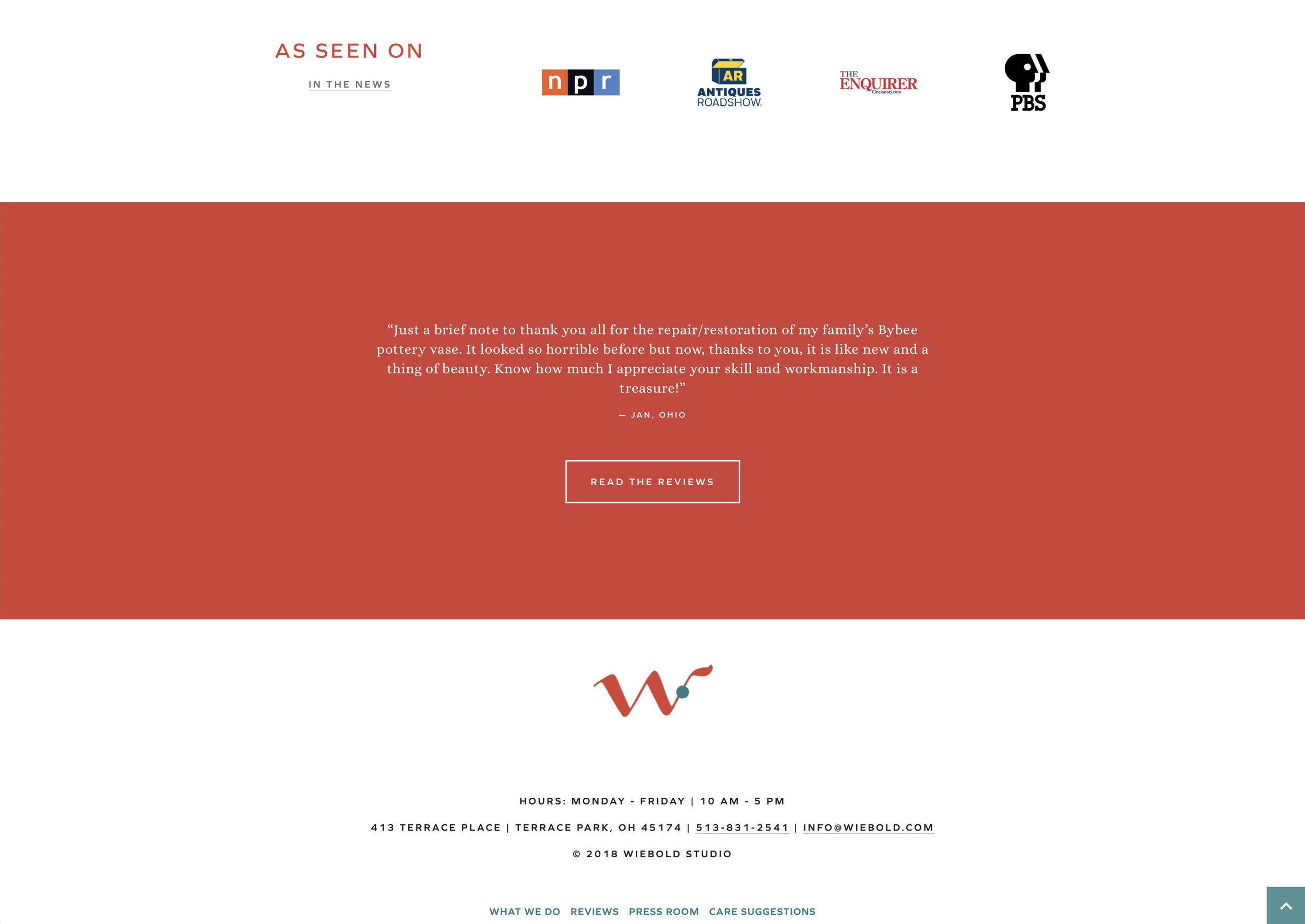 wiebold studio website