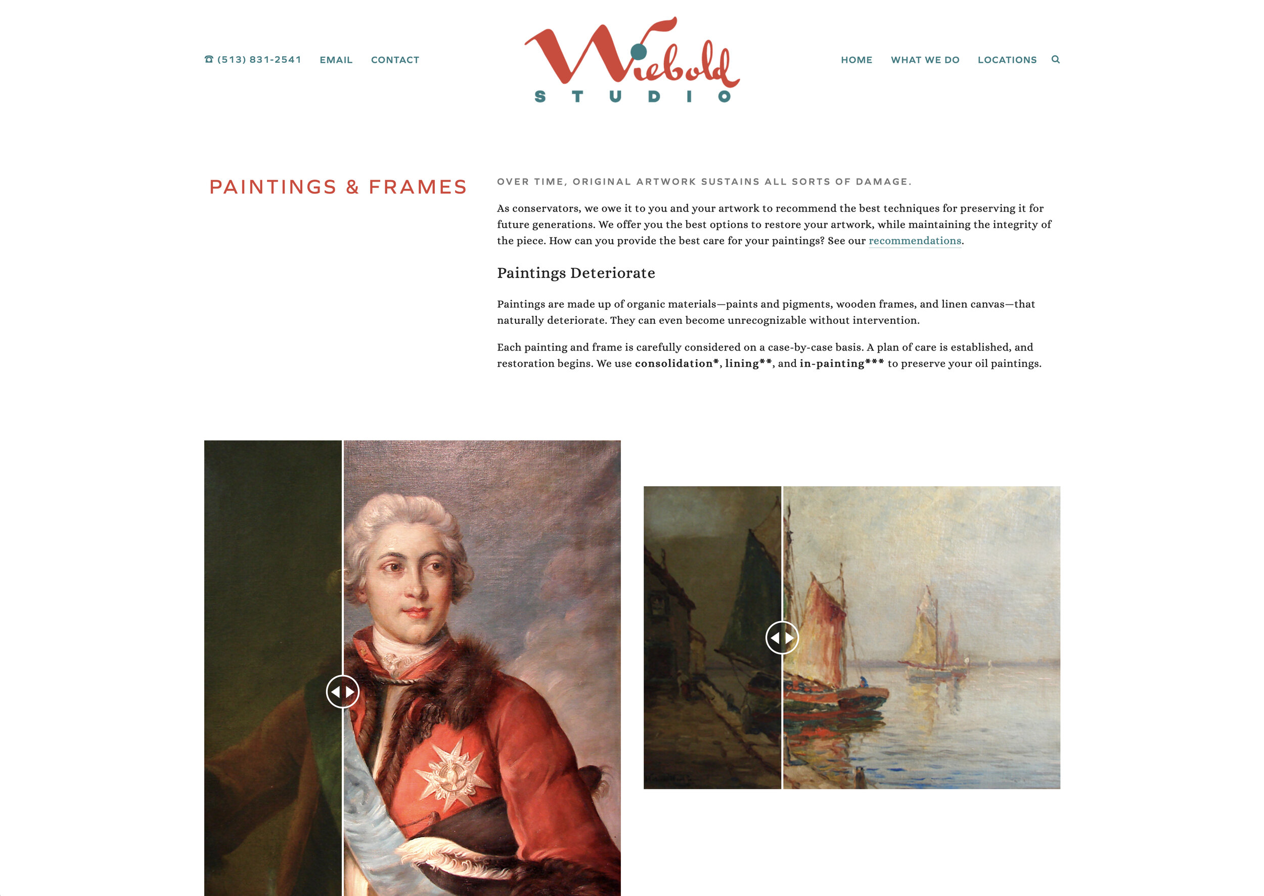 wiebold studio website